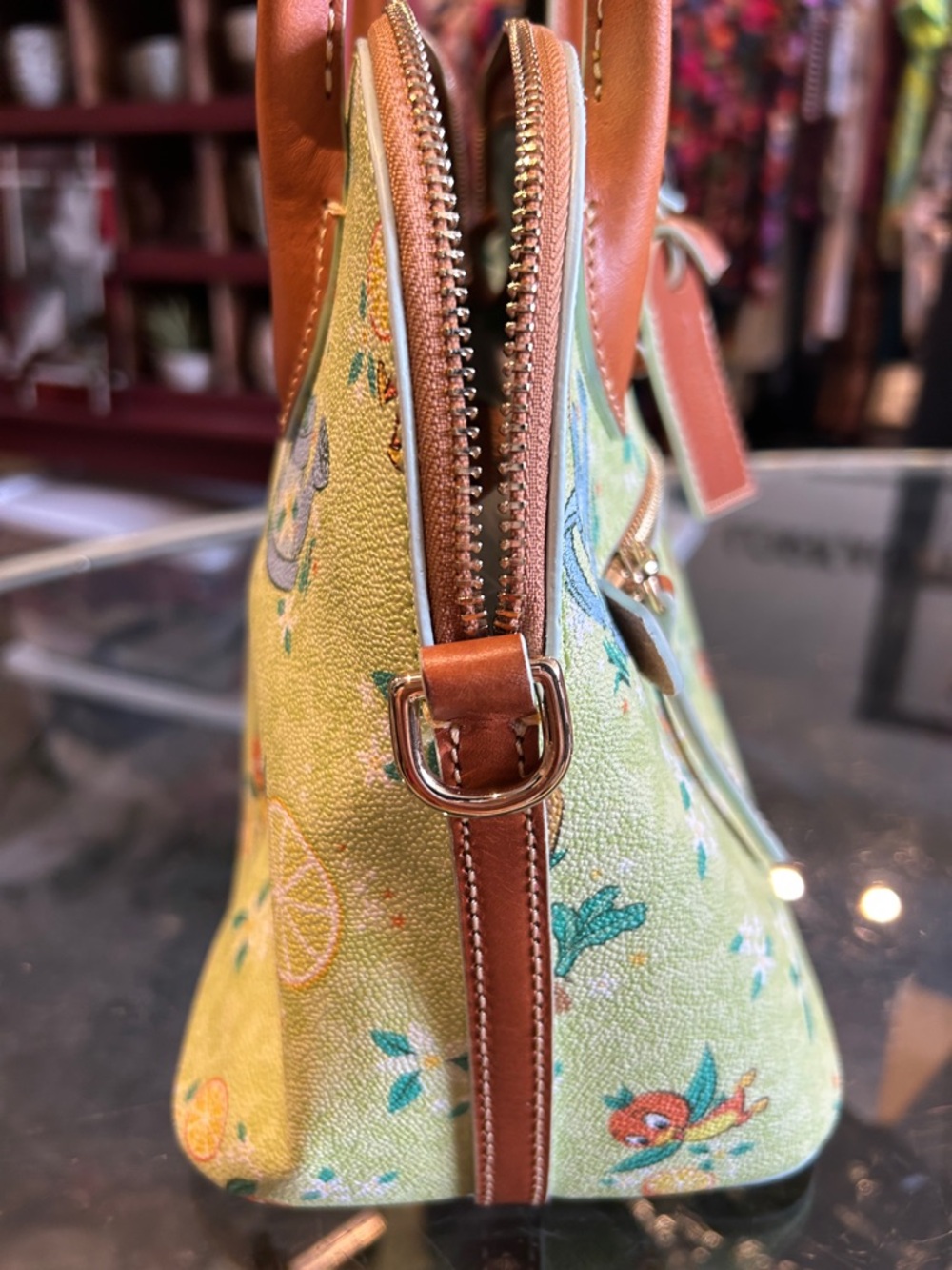 Dooney and Bourke Orange Bird Satchel Epcot 2022 Flower and Garden Festival NWT - Picture 8 of 8